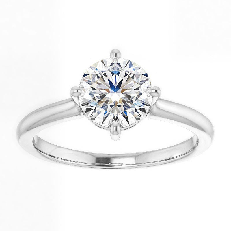 Round Brilliant Moissanite Solitaire Ring