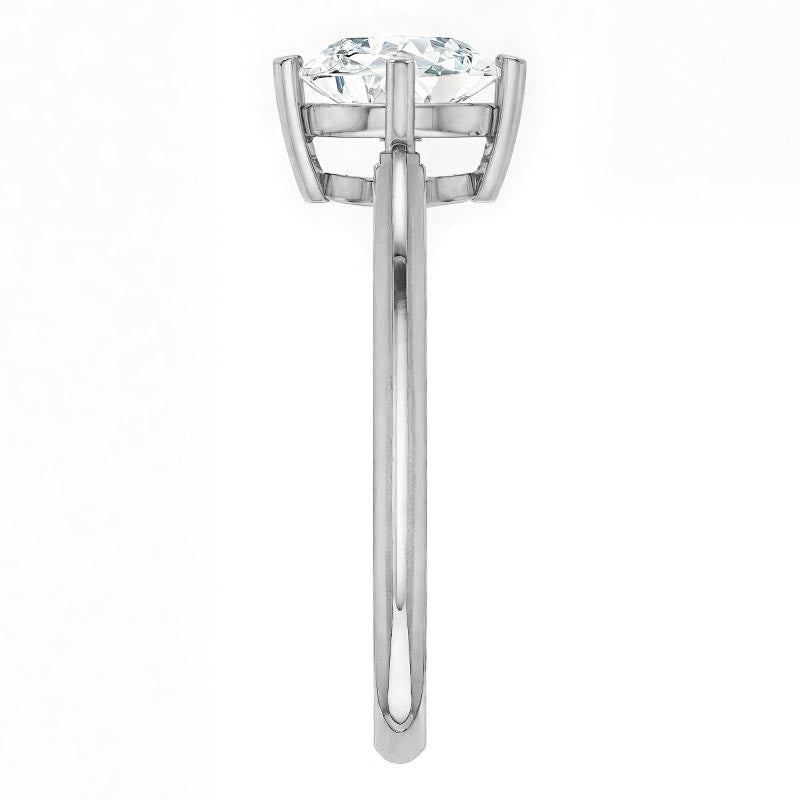 Round Brilliant Moissanite Solitaire Ring