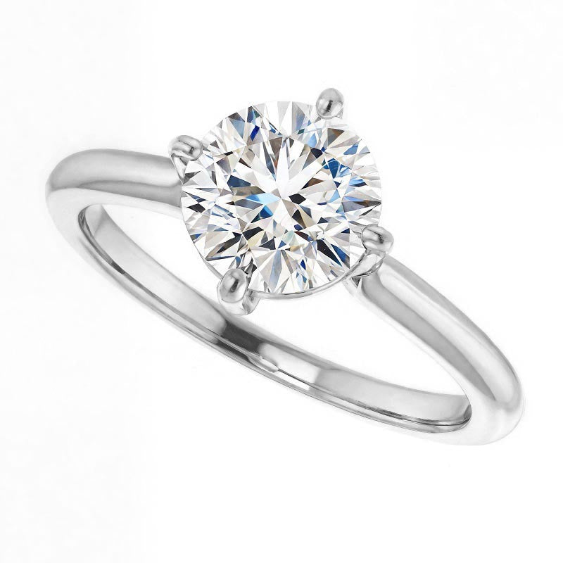 Round Brilliant Moissanite Solitaire Ring