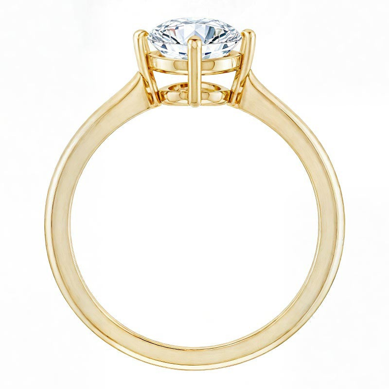 Round Brilliant Moissanite Solitaire Ring
