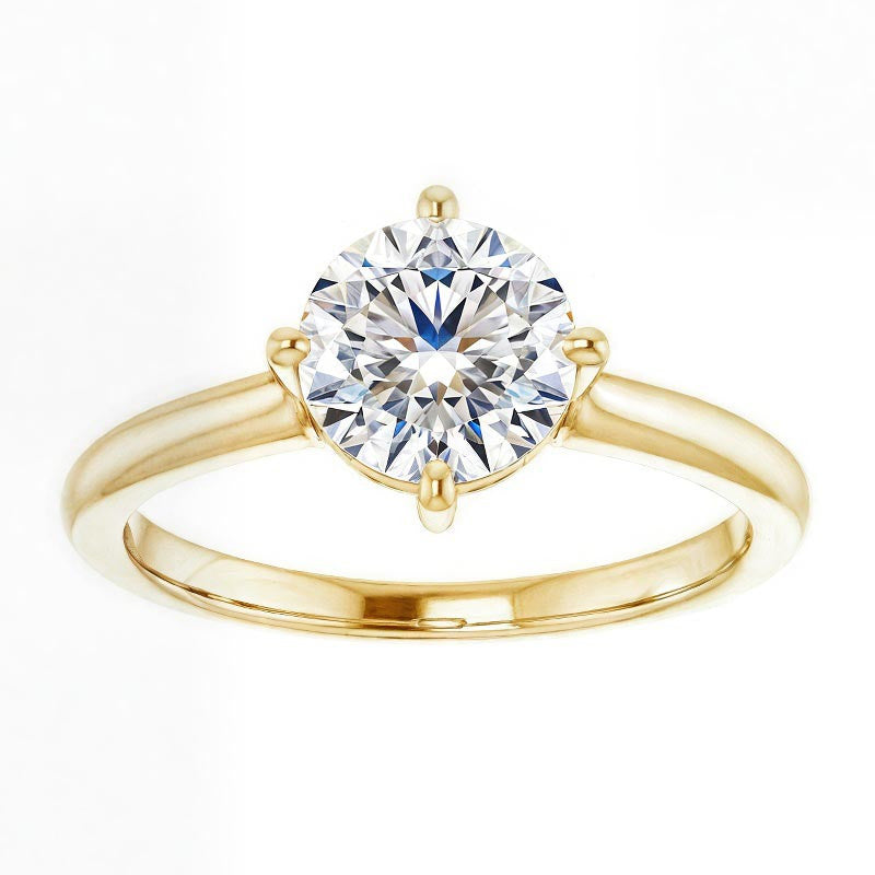 Round Brilliant Moissanite Solitaire Ring