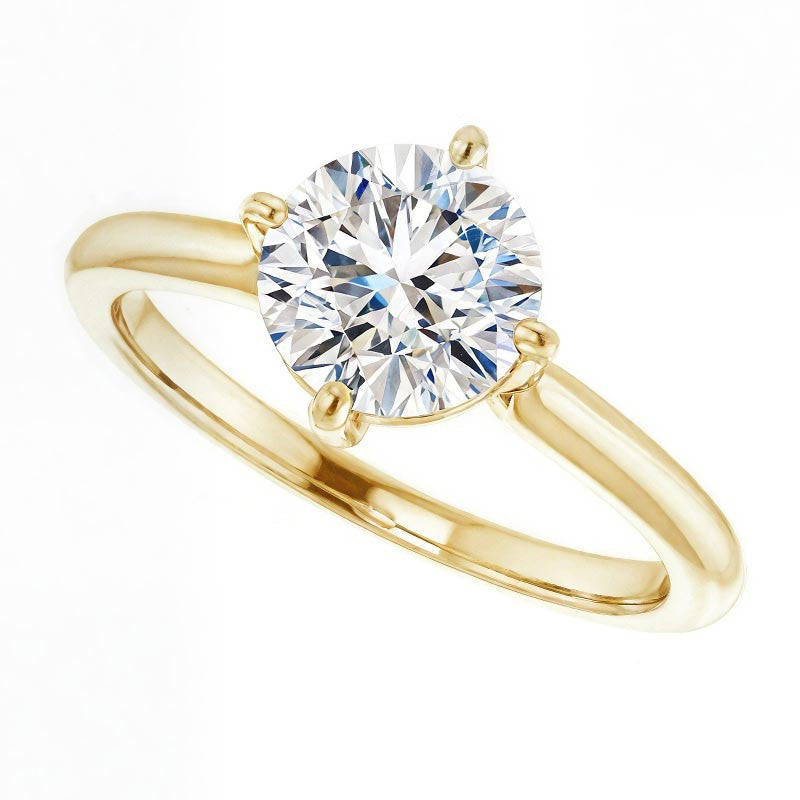 Round Brilliant Moissanite Solitaire Ring