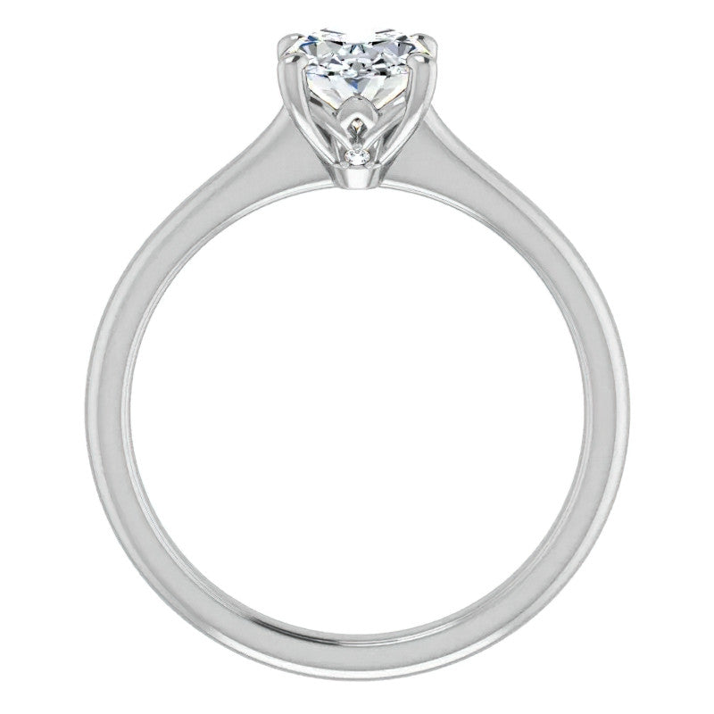 Oval Moissanite Solitaire Ring