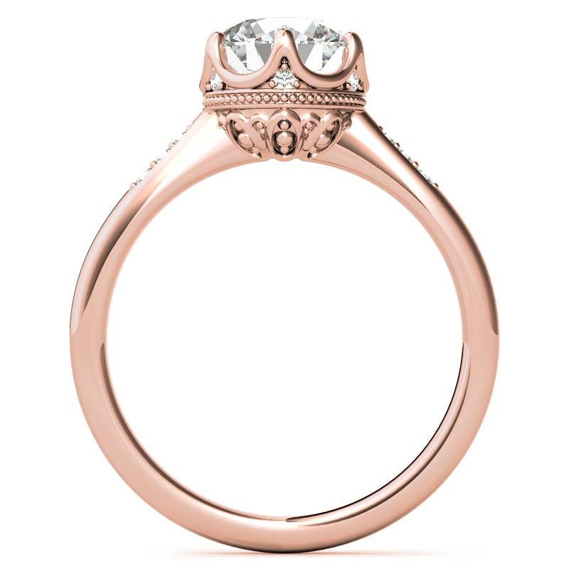 Round Brilliant Moissanite Engagement Ring