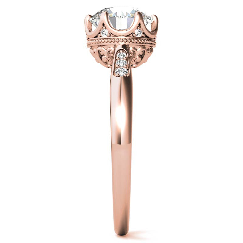 Round Brilliant Moissanite Engagement Ring