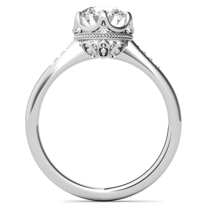 Round Brilliant Moissanite Engagement Ring