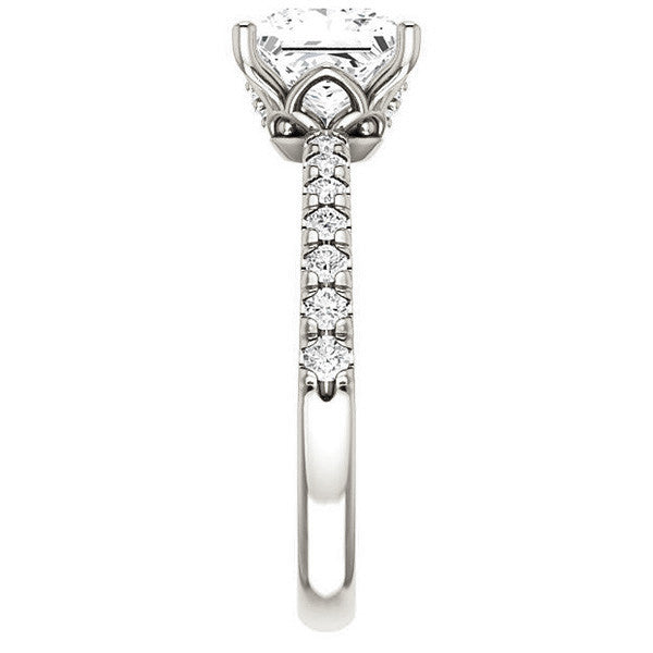Princess Moissanite Engagement Ring