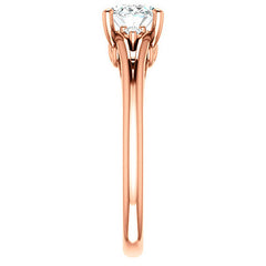 Oval Moissanite East-West Engagement Ring