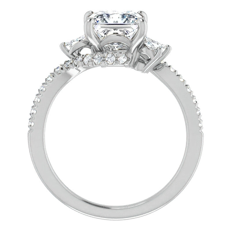 Princess Moissanite Engagement Ring