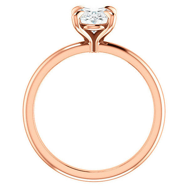 Oval Moissanite Solitaire Ring
