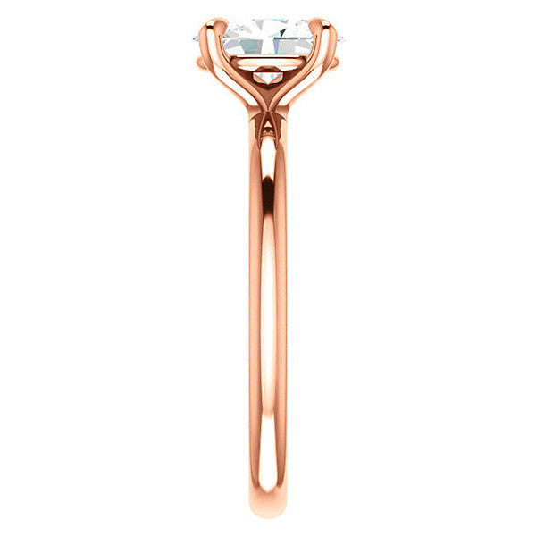 Oval Moissanite Solitaire Ring