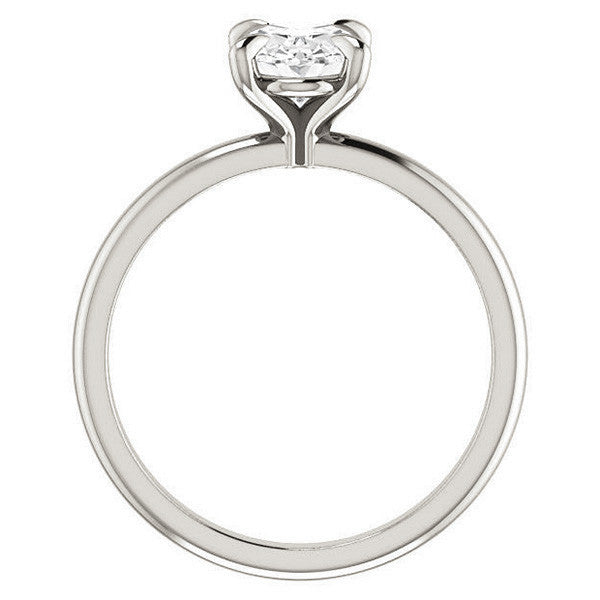 Oval Moissanite Solitaire Ring