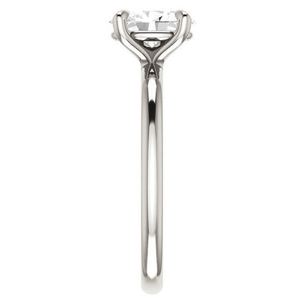 Oval Moissanite Solitaire Ring