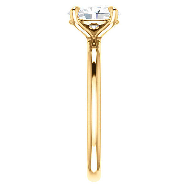 Oval Moissanite Solitaire Ring