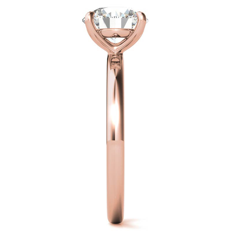 Round Brilliant Moissanite Petite Solitaire Ring