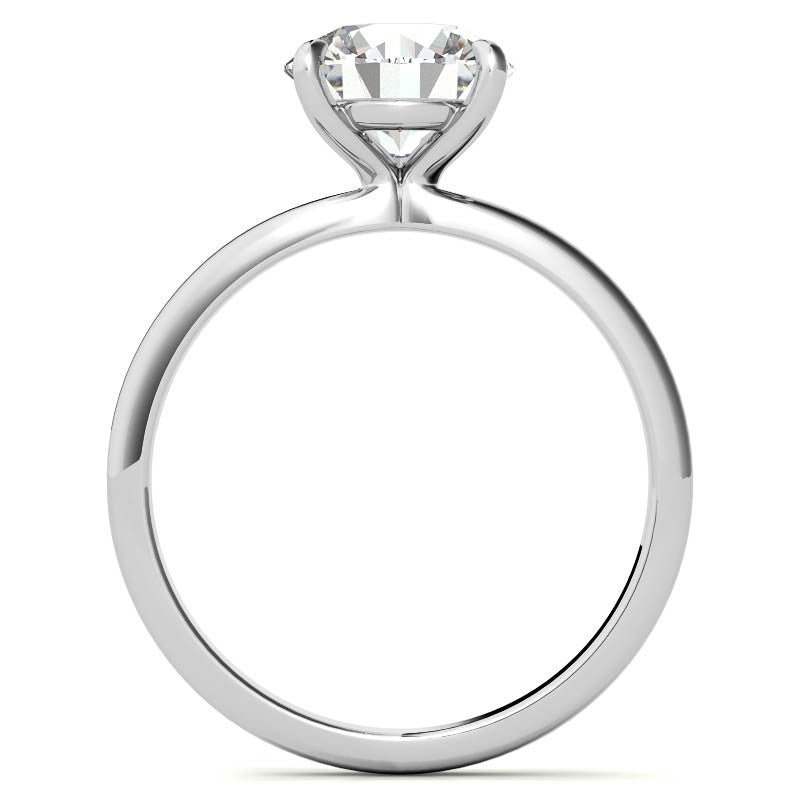 Round Brilliant Moissanite Petite Solitaire Ring