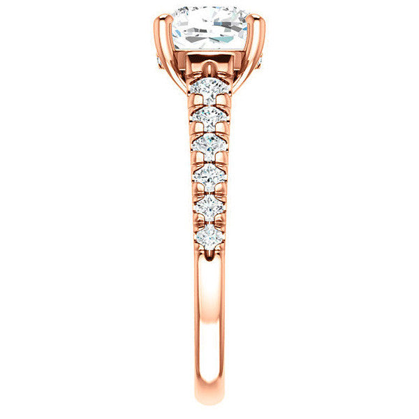 Cushion Moissanite Engagement Ring