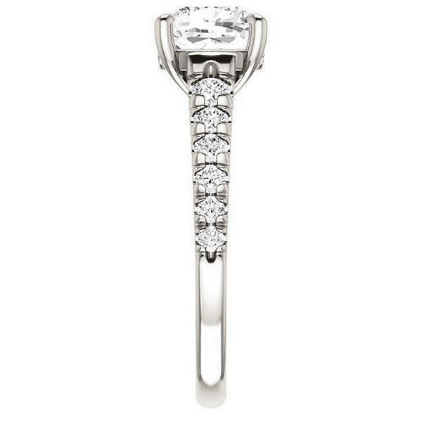 Cushion Moissanite Engagement Ring