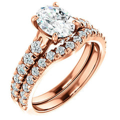 Oval Moissanite Engagement Ring
