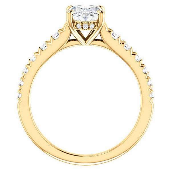Oval Moissanite Engagement Ring