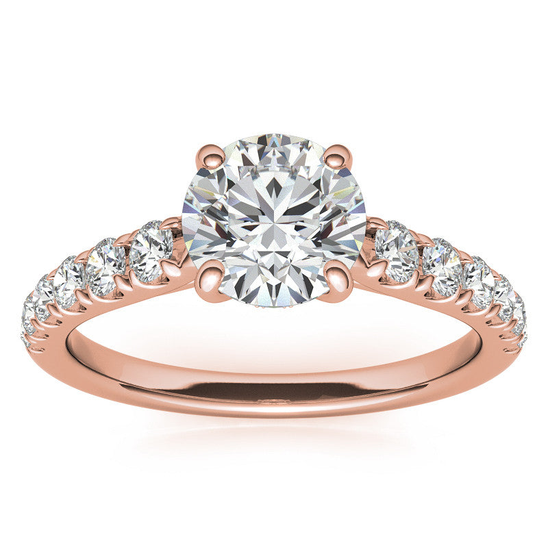 Round Moissanite Engagement Ring