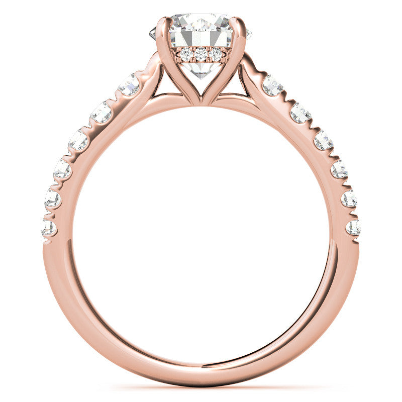 Round Moissanite Engagement Ring