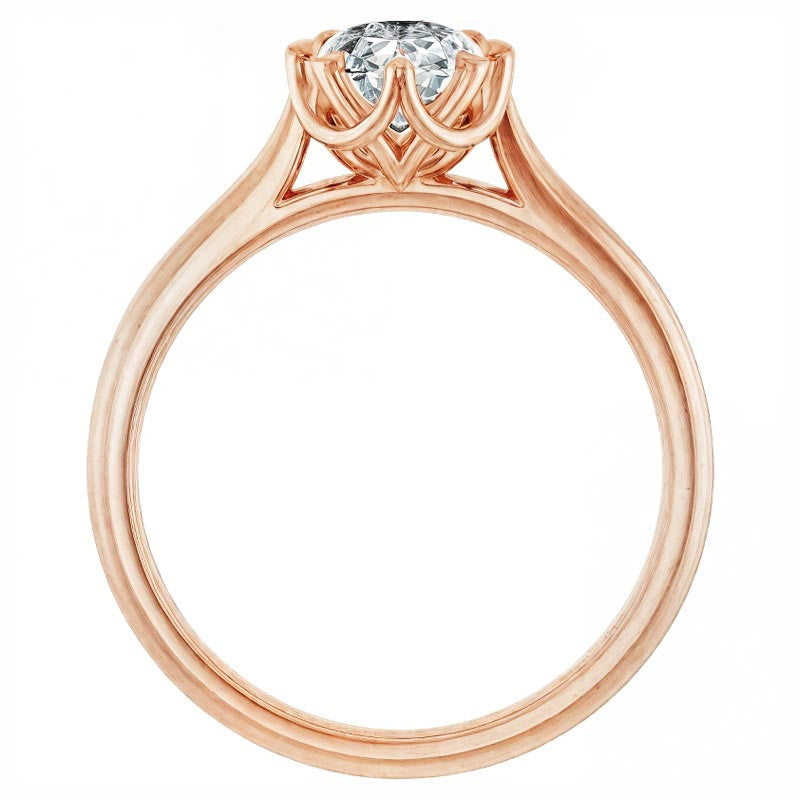 Oval Moissanite Solitaire Ring