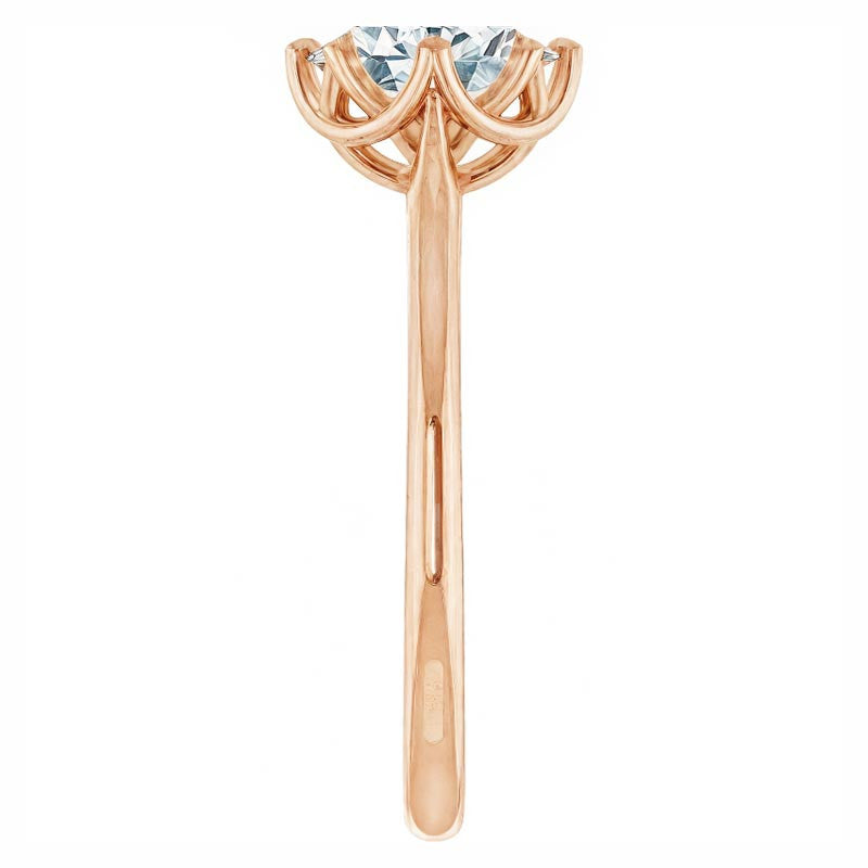 Oval Moissanite Solitaire Ring