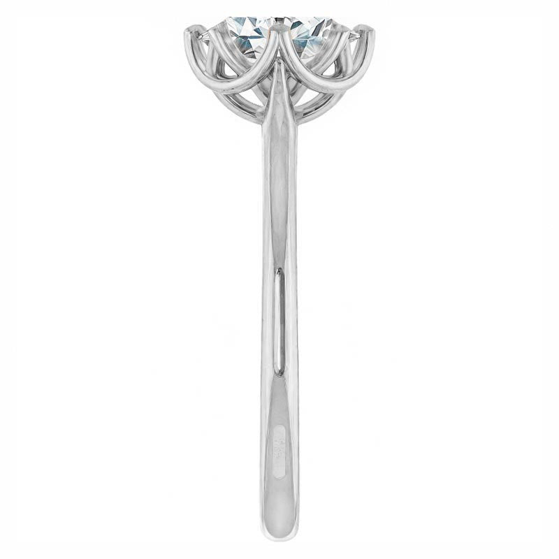 Oval Moissanite Solitaire Ring