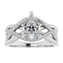 Multi-Band Pear Moissanite Infinity Engagement Ring