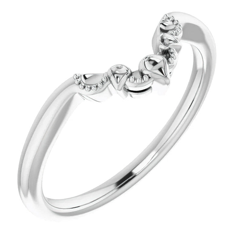 Round Antique Halo Design Moissanite Engagement Ring