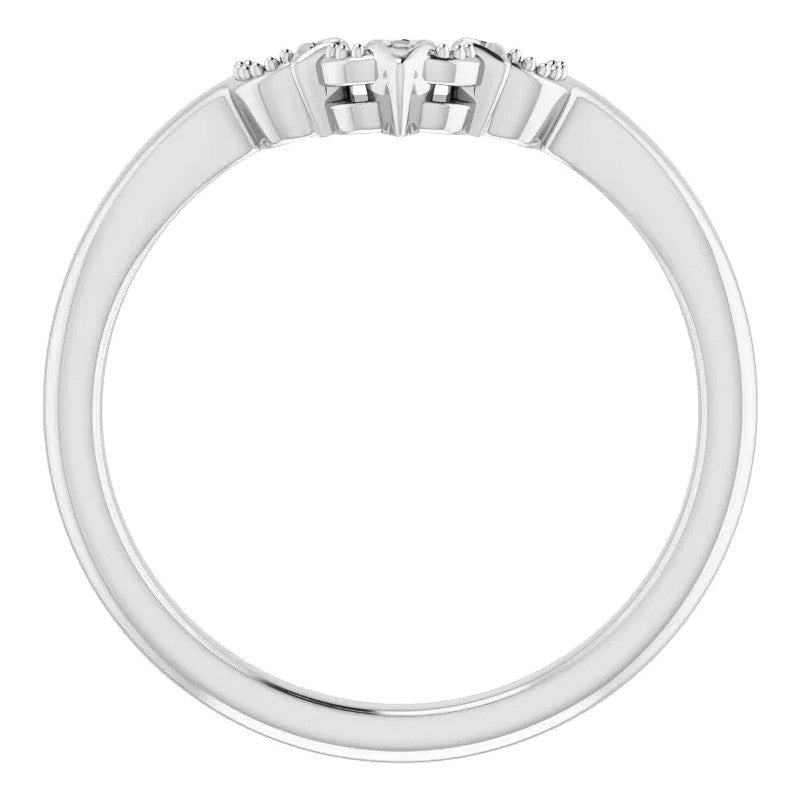 Round Antique Halo Design Moissanite Engagement Ring