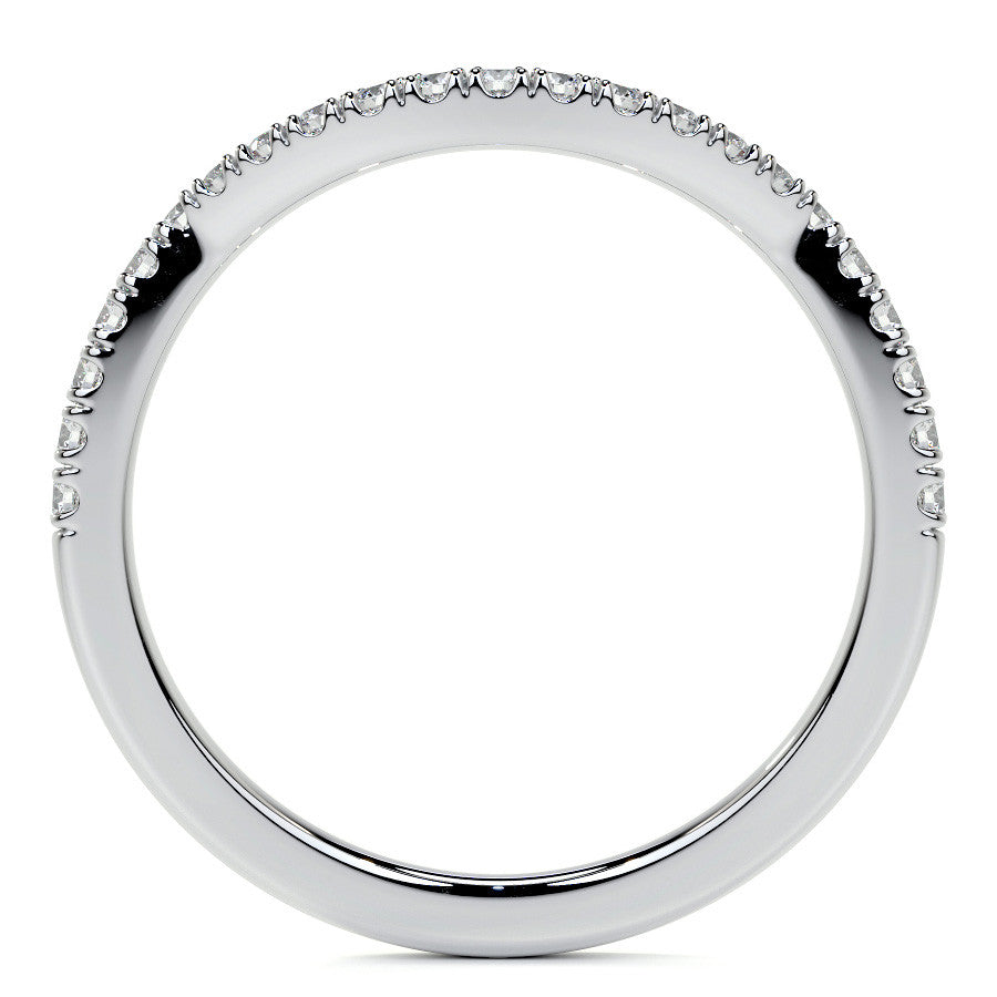 Bypass Halo Style Round Split Shank Moissanite Engagement Ring