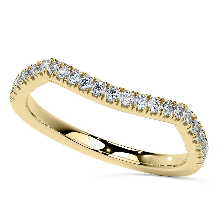 Bypass Halo Style Round Split Shank Moissanite Engagement Ring