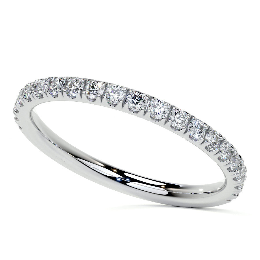 Cushion Petal Inspired Halo Moissanite Cathedral Engagement Ring