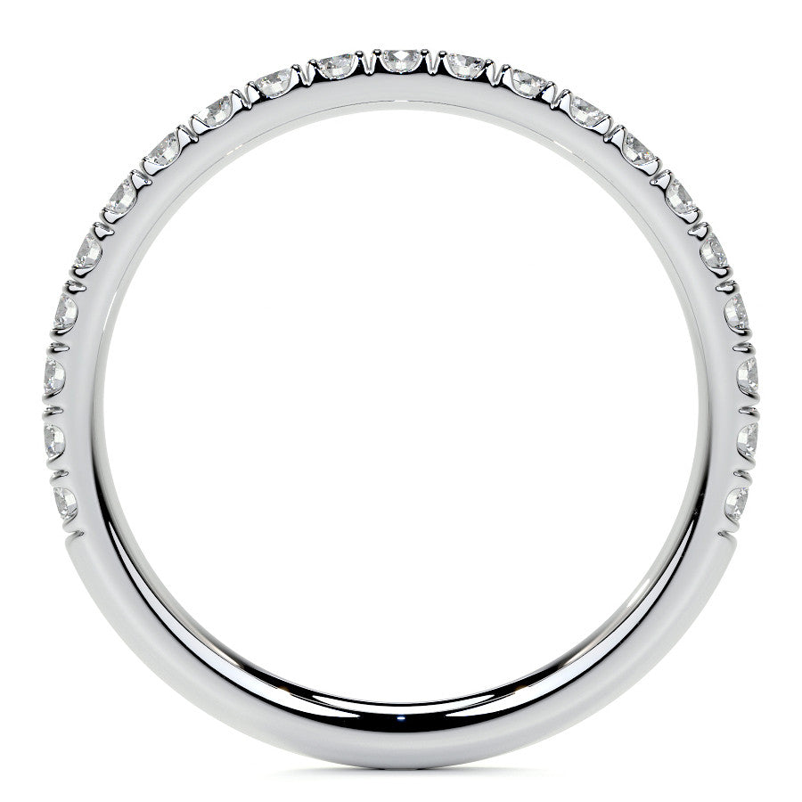 Cushion Petal Inspired Halo Moissanite Cathedral Engagement Ring