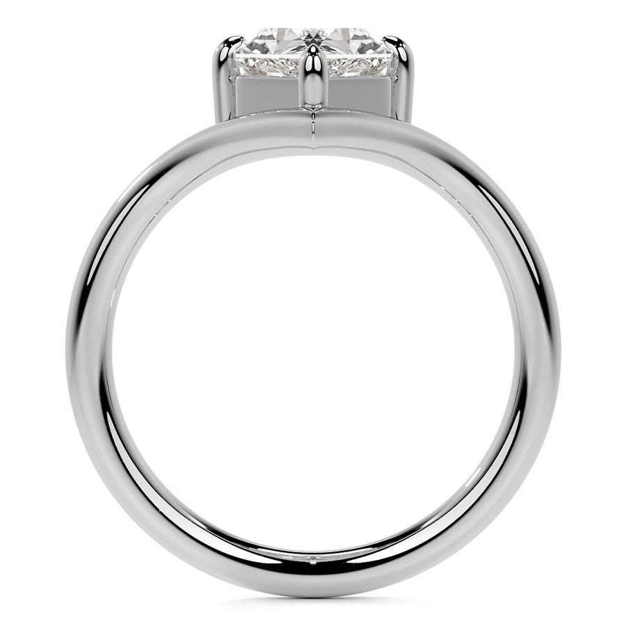 Duchess Marquise NSEW V-Shaped Moissanite Solitaire Ring