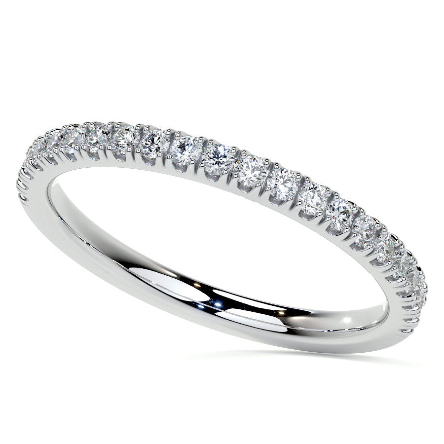 Round and Marquise Halo Moissanite Engagement Ring