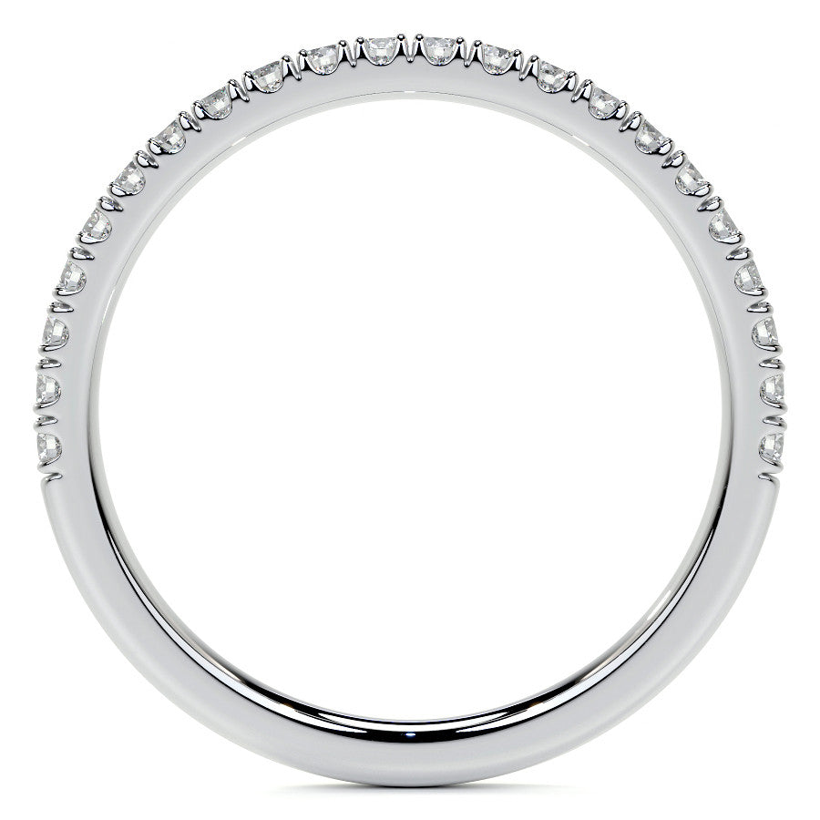 Round and Marquise Halo Moissanite Engagement Ring