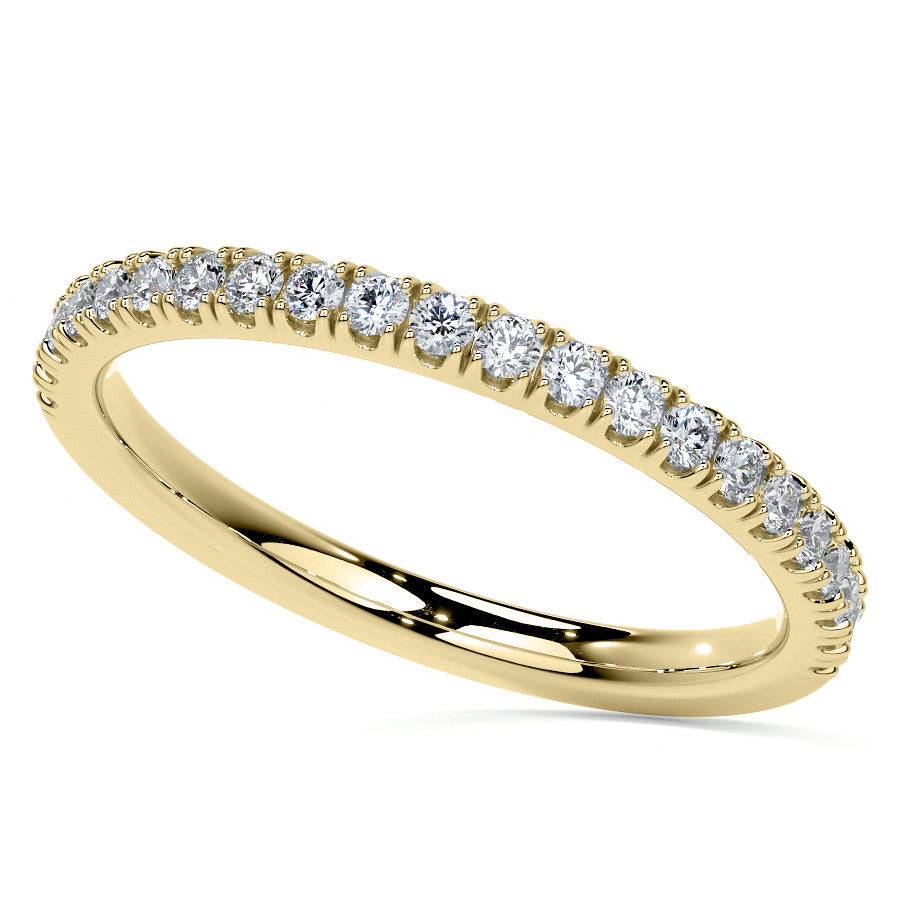 Round and Marquise Halo Moissanite Engagement Ring