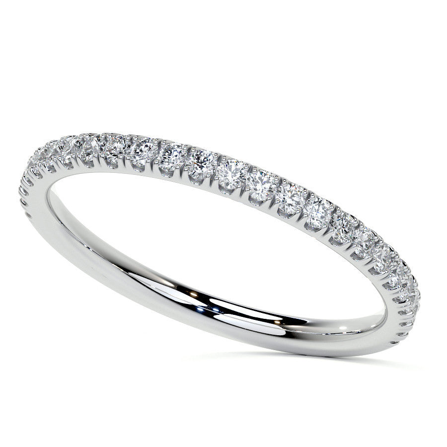 Petite 4-Prong Round Basket Moissanite Engagement Ring