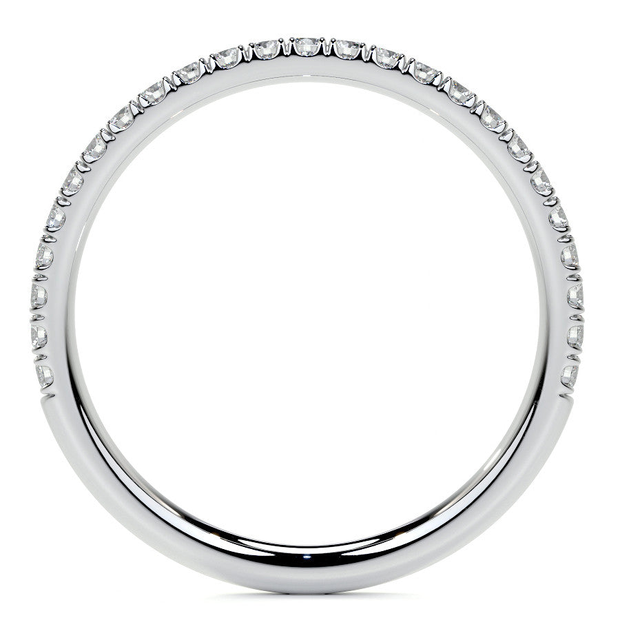 Petite 4-Prong Round Basket Moissanite Engagement Ring