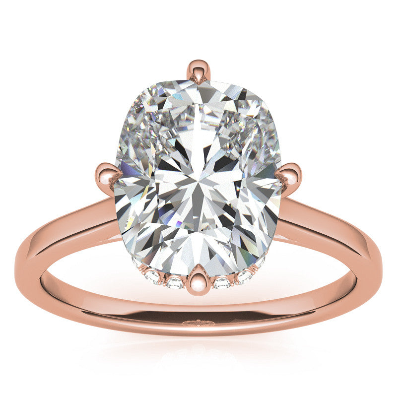 NSEW Rectangular Cushion Moissanite Engagement Ring