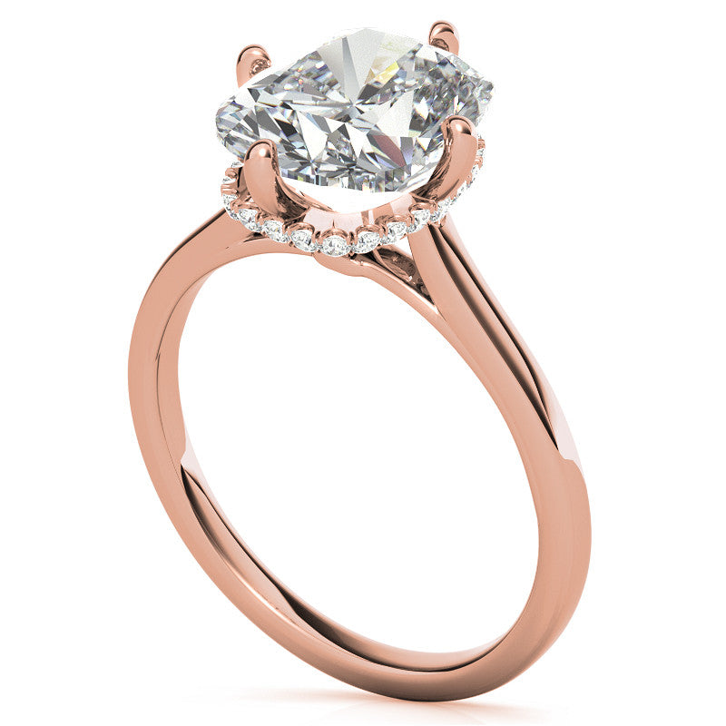 NSEW Rectangular Cushion Moissanite Engagement Ring