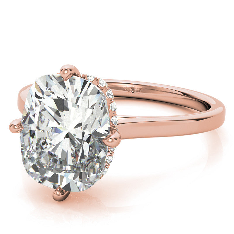 NSEW Rectangular Cushion Moissanite Engagement Ring