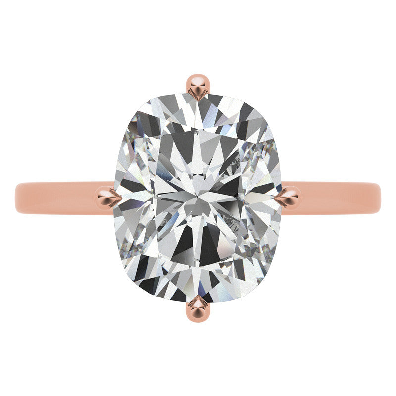 NSEW Rectangular Cushion Moissanite Engagement Ring