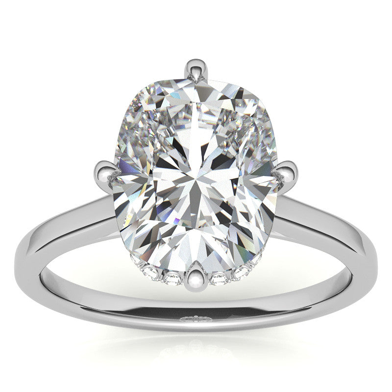 NSEW Rectangular Cushion Moissanite Engagement Ring