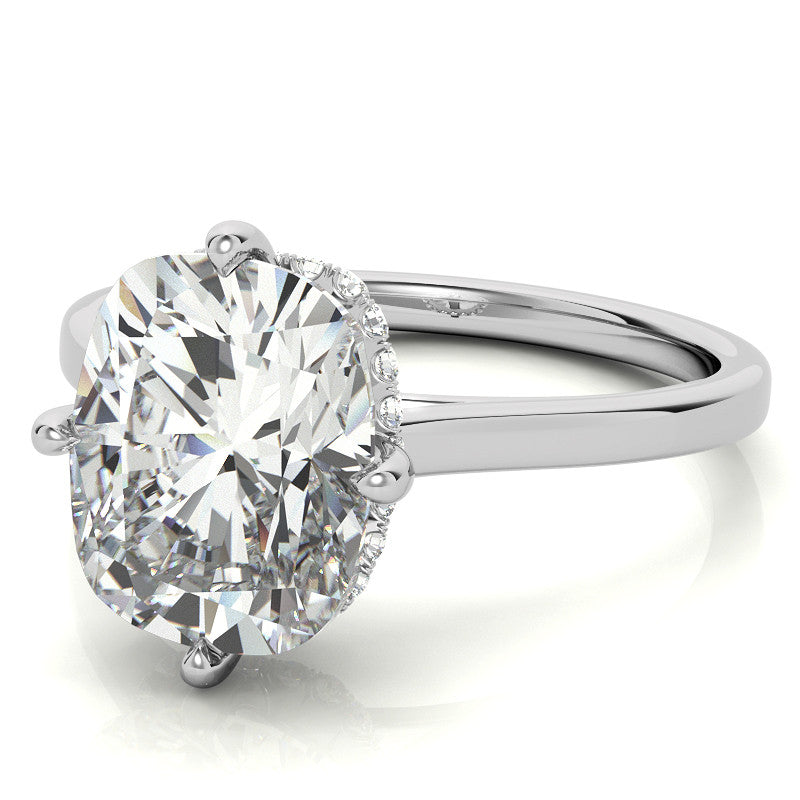 NSEW Rectangular Cushion Moissanite Engagement Ring