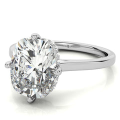 NSEW Rectangular Cushion Moissanite Engagement Ring