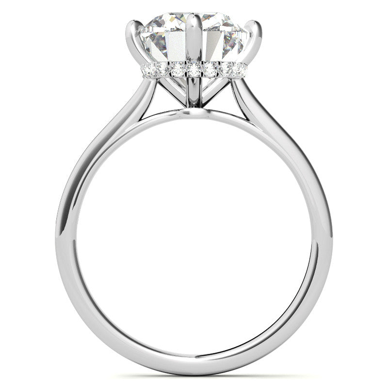 NSEW Rectangular Cushion Moissanite Engagement Ring